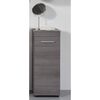 Trendteam Armoire de rangement de sol Runner argent&eacute; fum&eacute;