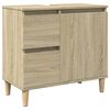 vidaXL Ensemble de meubles de salle de bain 3 pcs ch&ecirc;ne sonoma