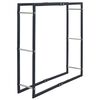 vidaXL Portant de bois de chauffage Noir 100x25x100 cm Acier