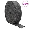 vidaXL Rouleau de granulat en caoutchouc Noir 2000 x 8 x 0,6 cm