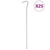 vidaXL Piquets de tente 25 pcs 23 cm &Oslash;4 mm acier galvanis&eacute;
