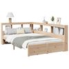 vidaXL Lit biblioth&egrave;que sans matelas 120x200 cm bois de pin massif