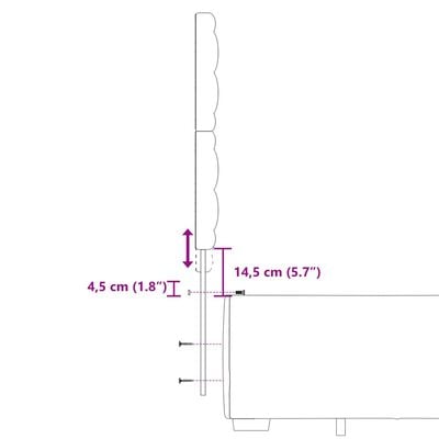 vidaXL Sommier à lattes de lit et matelas Gris foncé 120x200cm Velours