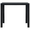 vidaXL Table basse Noir 78x78x74 cm PEHD Aspect de bois