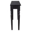 vidaXL Table console Noir clair 110x30x75 cm Bois d'acajou massif