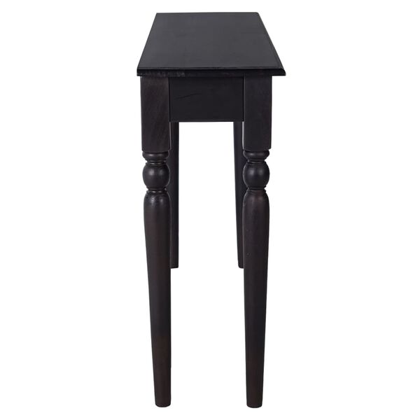 vidaXL Table console Noir clair 110x30x75 cm Bois d'acajou massif