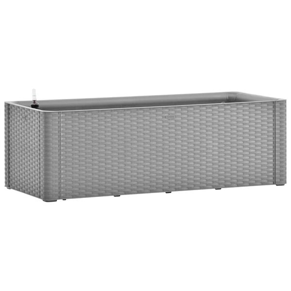 vidaXL Lit sur&eacute;lev&eacute; de jardin avec syst&egrave;me d'arrosage Gris 100x43x33cm