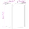 vidaXL Supports pour plantes 2 pcs vieux bois bois d'ing&eacute;nierie