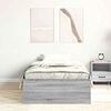 vidaXL Cadre de lit sans matelas sonoma gris 90x200 cm