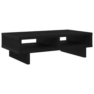 vidaXL Support pour &eacute;cran en ch&ecirc;ne noir 50 x 27 x 15 cm bois composite