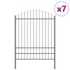 vidaXL Cl&ocirc;ture de jardin 7 pcs Gris 170 x 225 cm