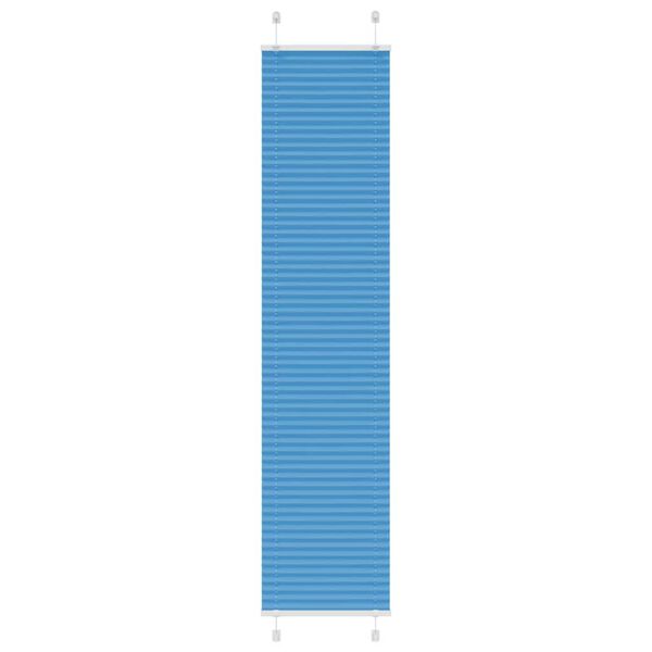 vidaXL Store pliss&eacute; bleu 40x200 cm largeur du tissu 39,4 cm polyester