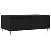 vidaXL Table basse Noir 90x50x36,5 cm Bois d'ing&eacute;nierie