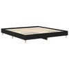 vidaXL Cadre de lit Ch&ecirc;ne noir 203 x 183 x 25 cm Bois d'ing&eacute;nierie