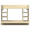 vidaXL Bureau mural chêne sonoma 105x48x75 cm bois d'ingénierie