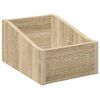 vidaXL Bo&icirc;te &agrave; disques LP Ch&ecirc;ne Sonoma 23 x 33 x 16 cm