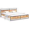 vidaXL Cadre de lit bois de manguier massif brut 200x200 cm