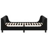 vidaXL Cadre de lit pour enfants avec t&ecirc;te de lit Noir 80 x 200 cm