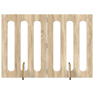 vidaXL Cl&ocirc;ture pliable pour animaux 2 pc Ch&ecirc;ne Sonoma