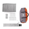 vidaXL Tente familiale tipi 10 personnes gris et orange imperméable