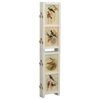 vidaXL Cloison de s&eacute;paration 6 panneaux Blanc 214x165 cm Bois solide