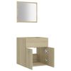 vidaXL Ensemble de meubles de bain 2 pcs Ch&ecirc;ne sonoma Agglom&eacute;r&eacute;