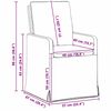 vidaXL Chaises de salle &agrave; manger 2 pcs Gris clair 57 x 67 x 98 cm Lin