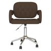 vidaXL Chaises pivotantes &agrave; manger lot de 2 marron similicuir