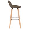 vidaXL Tabourets de bar lot de 2 marron tissu