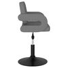 vidaXL Chaises pivotantes &agrave; manger lot de 2 Gris clair Tissu