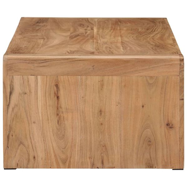 vidaXL Table basse 110x55x35 cm bois massif d'acacia