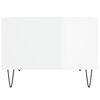 vidaXL Table basse Blanc brillant 60x50x36,5 cm Bois d'ingénierie
