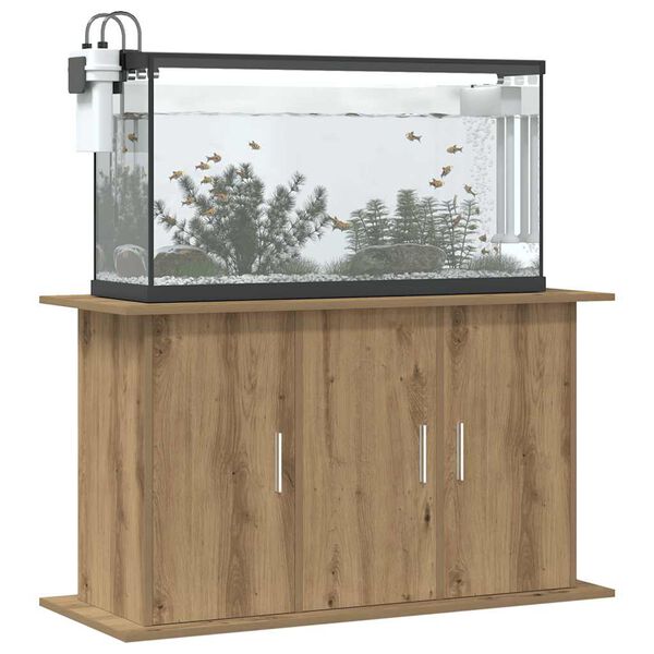 vidaXL Support d'aquarium Ch&ecirc;ne artisanal 101 x 41 x 58 cm Bois d'ing&eacute;nierie