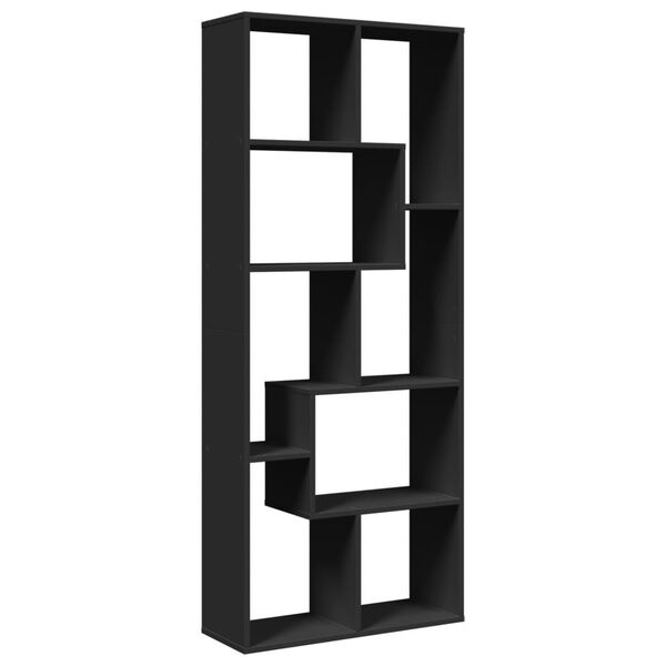 vidaXL &Eacute;tag&egrave;re s&eacute;paratrice de pi&egrave;ce noir 67x25x161,5 cm