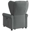 vidaXL Fauteuil inclinable de massage électrique Gris foncé Tissu