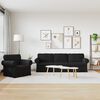 vidaXL Canap&eacute; 2 pcs Noir