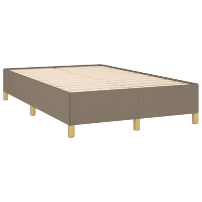 vidaXL Cadre de lit sans matelas taupe 120x200 cm tissu