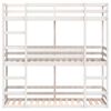 vidaXL Lit superposé triple sans matelas 90x200 cm bois de pin massif