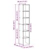 vidaXL Biblioth&egrave;ques 2 pcs empilable gris b&eacute;ton bois d'ing&eacute;nierie