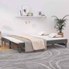 vidaXL Lit coulissant sans matelas gris 2x(80x200)cm