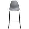 vidaXL Ensemble de bar 5 pcs Plastique Gris