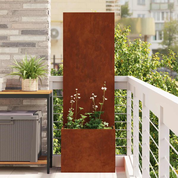 vidaXL &Eacute;cran de confidentialit&eacute; de jardin Rouill&eacute; 50 x 32 x 150 cm