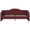 vidaXL Lit avec matelas et &eacute;clairage USB Violet Tissu 90x200 cm
