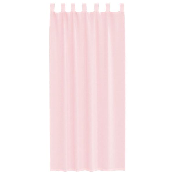 vidaXL Rideaux en voile avec boucles 2 pcs rose clair 140x245 cm