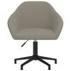 vidaXL Chaises pivotantes &agrave; manger lot de 6 gris clair velours