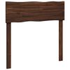 vidaXL T&ecirc;te de lit en bois brut ROSTOCK Marron fonc&eacute; 100 cm