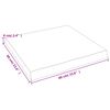 vidaXL Dessus de table bois massif trait&eacute; bordure assortie