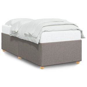 vidaXL Cadre de lit sans matelas taupe 90x190 cm tissu