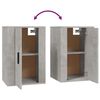 vidaXL Ensemble de meubles TV 3 pcs Gris b&eacute;ton Bois d'ing&eacute;nierie