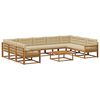 vidaXL Ensemble de canap&eacute;s d'ext&eacute;rieur 10 pcs Naturel et Beige
